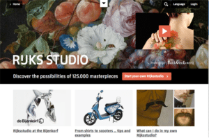 Présentation du site web RijksStudio