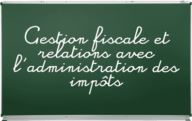 Bts Cgo Processus 3 Gestion Fiscale Et Relations Avec L Administration Des Impots