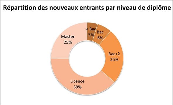 Répartition par niveau de diplôme - Collaborateur